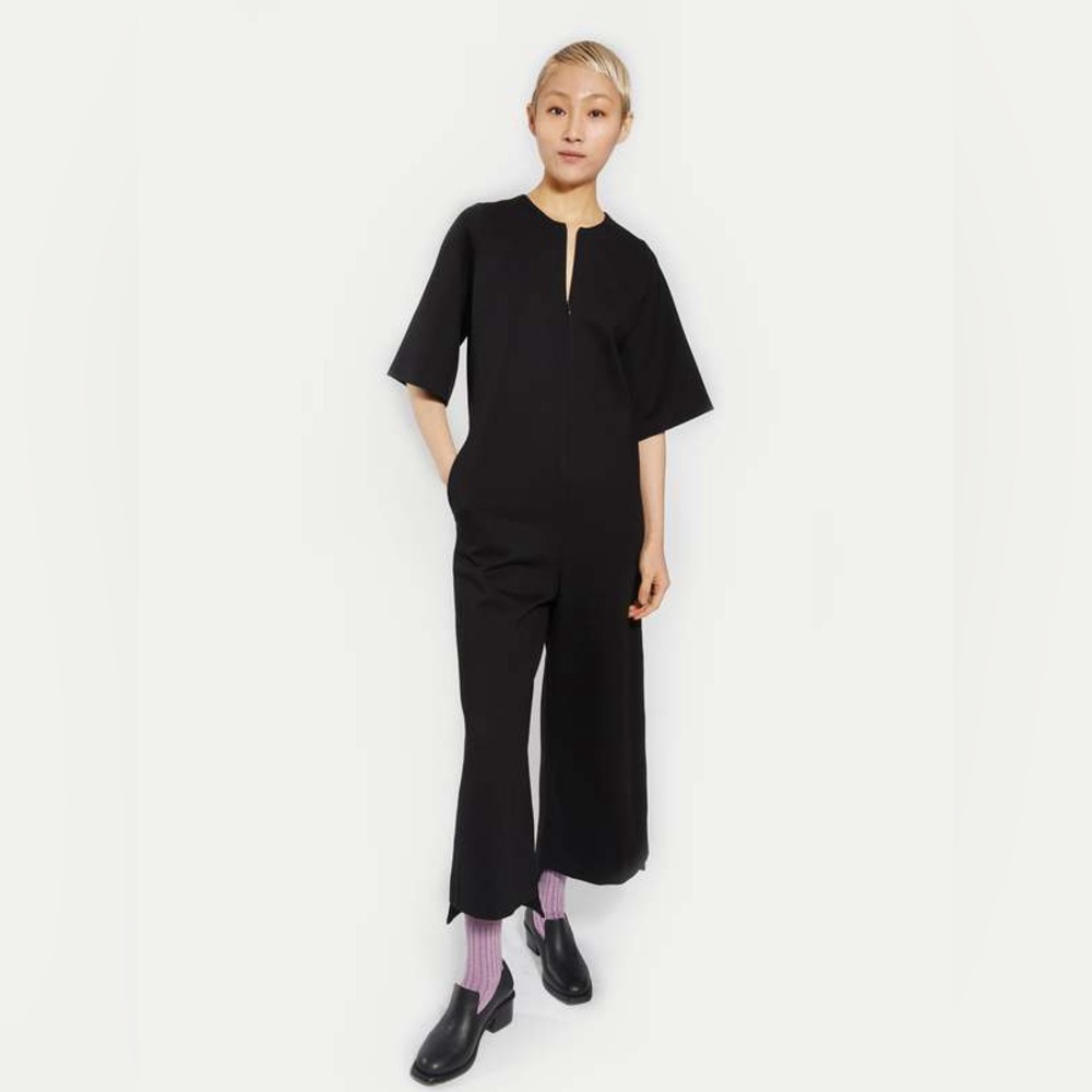 Meg Gateway Black Women’s Short Sleeve Jumpsuit